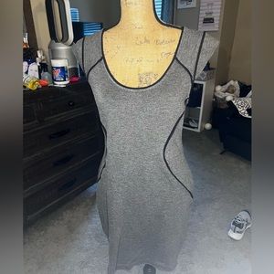 Grey and Black Dress